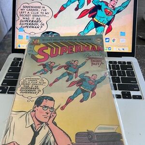 DC Comics Superman Comic with Red and Blue Cover